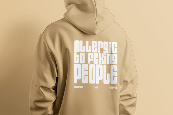 Hoodie Allergic – Bild 7