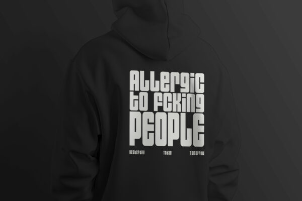 Hoodie Allergic – Bild 8